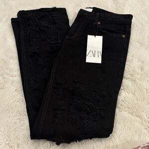 Zara Black Straight Leg Jeans
